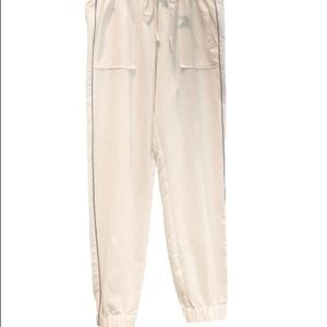 Banana Republic Side Stripe Jogger Ecru/Gray Size 4
